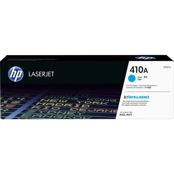 Lot de 4 toners HP Original 410A cyan, magenta, jaune, noir (CF411A, CF413A, CF412A, CF410A)