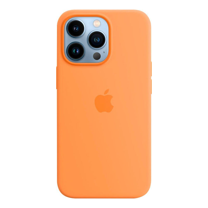 Apple Coque en silicone avec MagSafe (iPhone 13 Pro) Jaune Orange