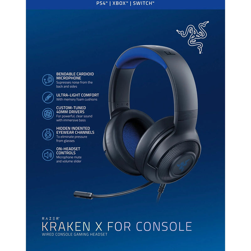 Razer Kraken X for Console Gaming Headset 7.1-Kanal - Ohrumschließend