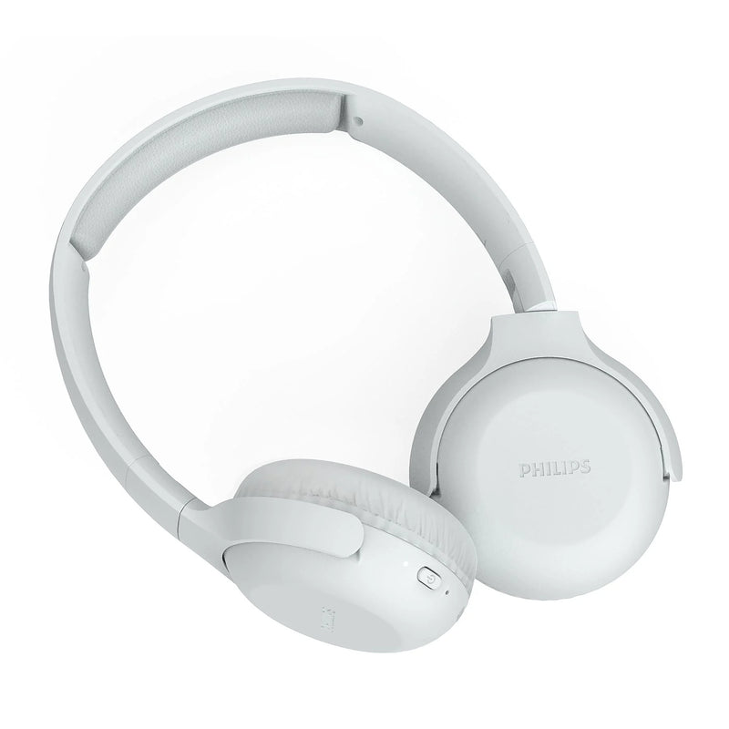 Philips TAUH202WT/00 On-ear Kopfhörer Bluetooth Weiß (Kabellos, Weiche Ohrpolster, Mikrofon, Faltbar)