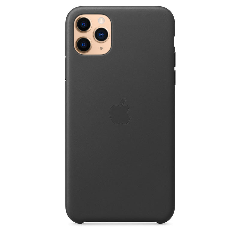 Étui en cuir Apple (iPhone 11 Pro Max) Noir
