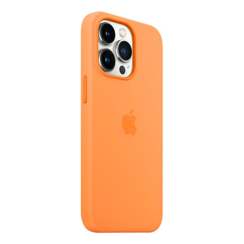 Apple Coque en silicone avec MagSafe (iPhone 13 Pro) Jaune Orange
