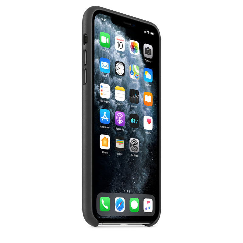 Étui en cuir Apple (iPhone 11 Pro Max) Noir