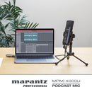 Marantz MPM-4000U USB-Podcasting-Mikrofon mit integriertem Mischpult und Kopfhörerausgang