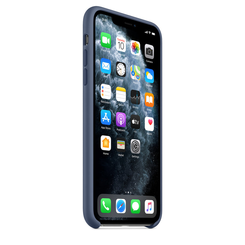 Apple Coque en silicone (iPhone 11 Pro Max) Bleu Alaska