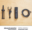 Marantz MPM-4000U USB-Podcasting-Mikrofon mit integriertem Mischpult und Kopfhörerausgang