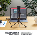 Marantz MPM-4000U USB-Podcasting-Mikrofon mit integriertem Mischpult und Kopfhörerausgang