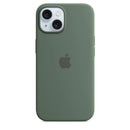 Apple Silikon Case mit MagSafe für Apple iPhone 15, Zypresse