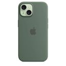 Apple Silikon Case mit MagSafe für Apple iPhone 15, Zypresse