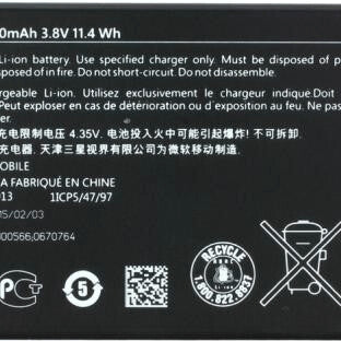 Microsoft Akku Lumia 640 XL Typ BV-T4B 3000 mAh 3,8V