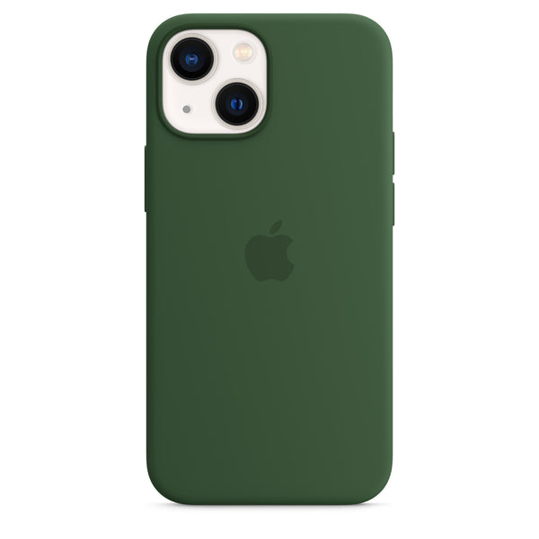 Coque en silicone Apple avec trèfle MagSafe (iPhone 13 mini)