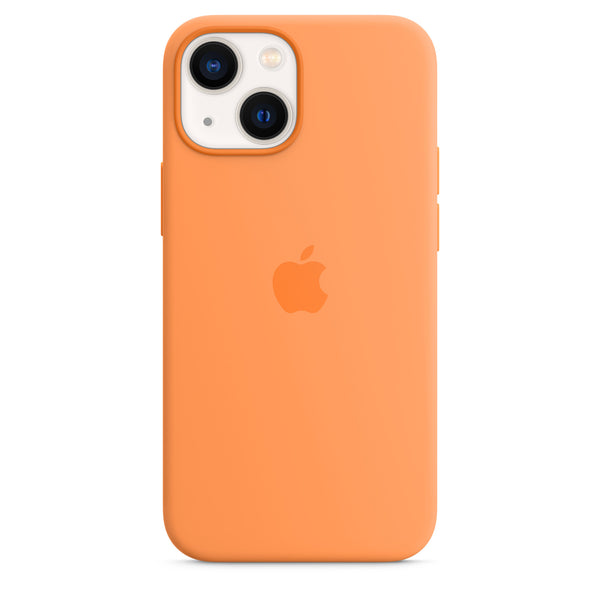 Apple Coque en silicone avec MagSafe (iPhone 13 mini) Jaune Orange