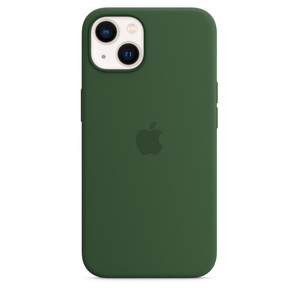 Coque en silicone Apple avec trèfle MagSafe (iPhone 13)