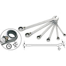 HAZET Knarren Ring-Maulschlüssel Satz 606/6-1