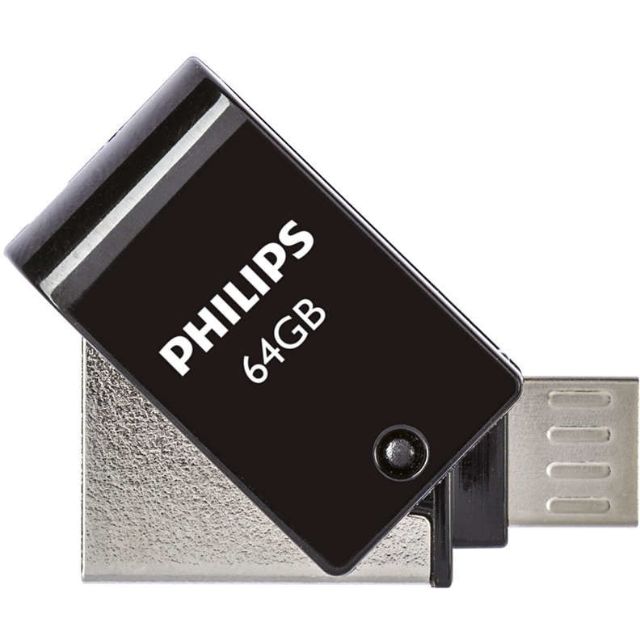 Philips FM64DA148B Micro USB 2.0 2 en 1 64 Go