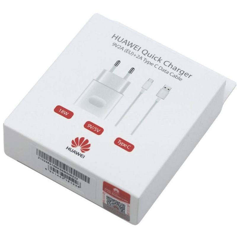 Câble Huawei AP32 + USB Type C 18W Quick Charge 3.0 blanc