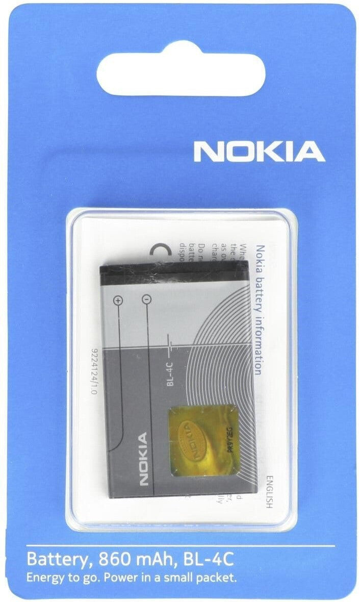 Batterie Li-Ion Nokia BL-4C (Série E) 860mAh