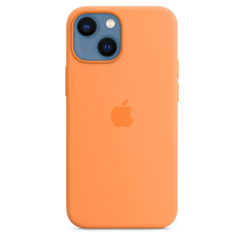 Apple Coque en silicone avec MagSafe (iPhone 13 mini) Jaune Orange
