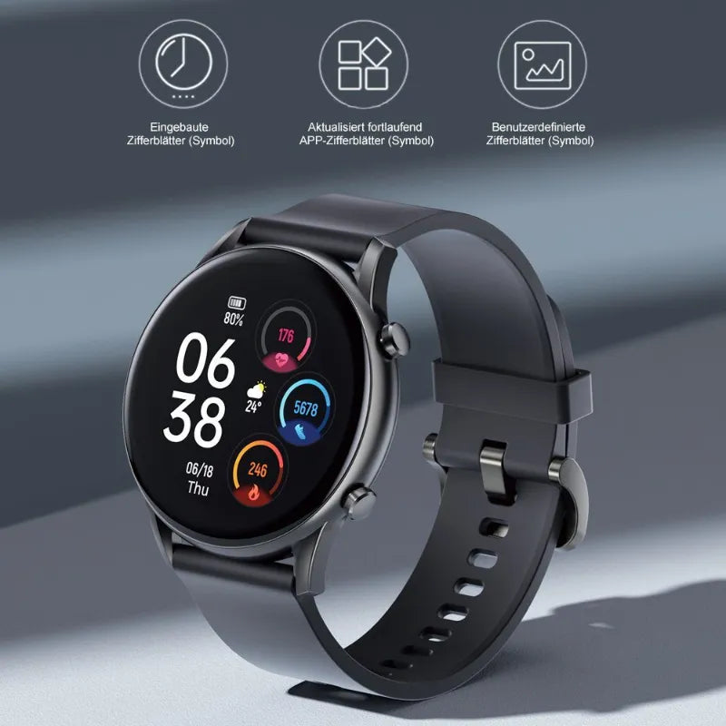 Xiaomi Haylou RT2 Smart Watch 46mm Silikonarmband Schwarz