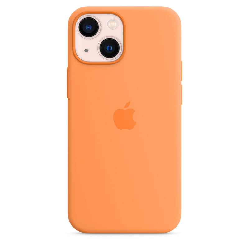 Apple Coque en silicone avec MagSafe (iPhone 13 mini) Jaune Orange