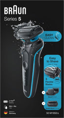 Braun Series 5 50-M1850s Herren Rasierer Nass- und Trockenrasur türkis