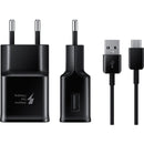 Samsung EP-TA20 + USB-C Kabel 15W Handy Schnellladegerät schwarz